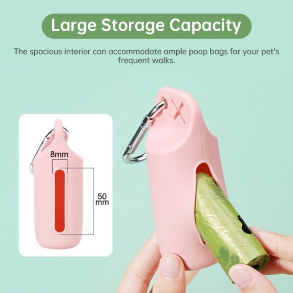 Portable Silicone Dog Poop Bag Holder