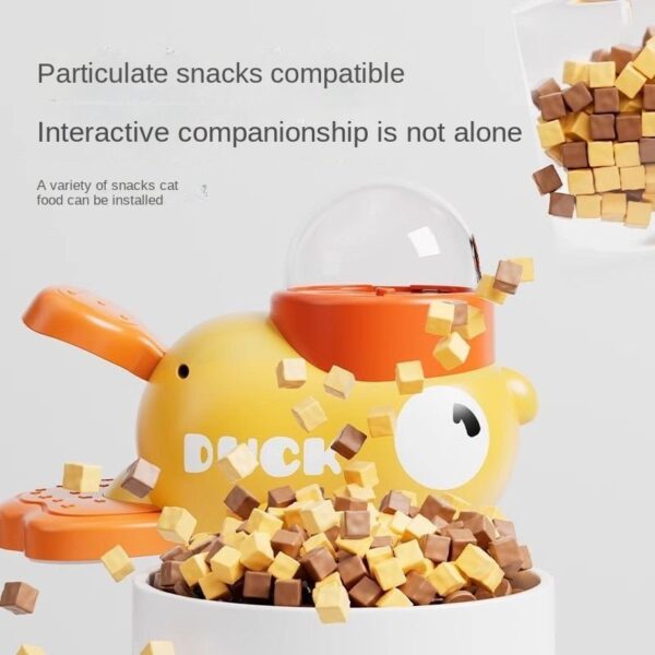 Automatic Pet Treat Dispensing Toy Duck