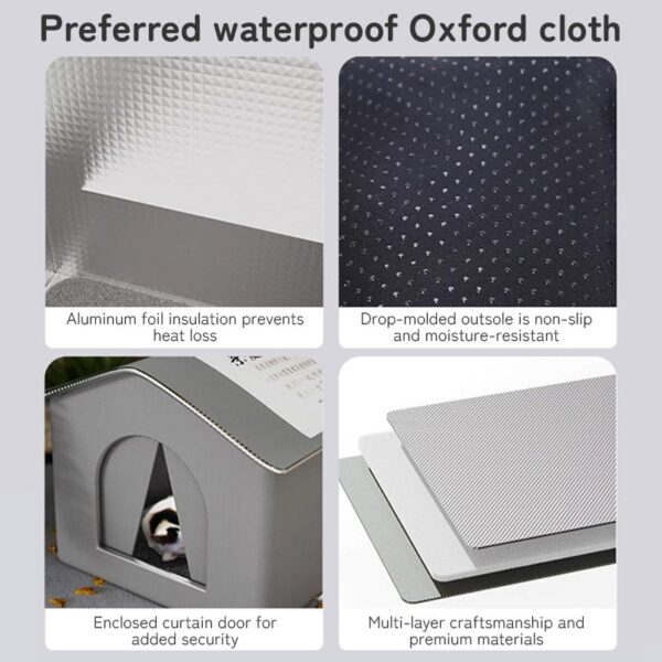 Insulated Weatherproof Outdoor Cat Shelter