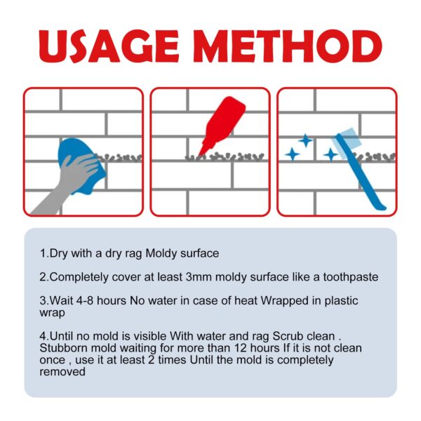 Mildew Remover Gel for Tiles & Seals