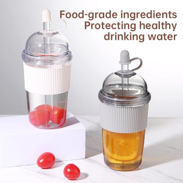 630ml Insulated Straw Tumbler with Lid