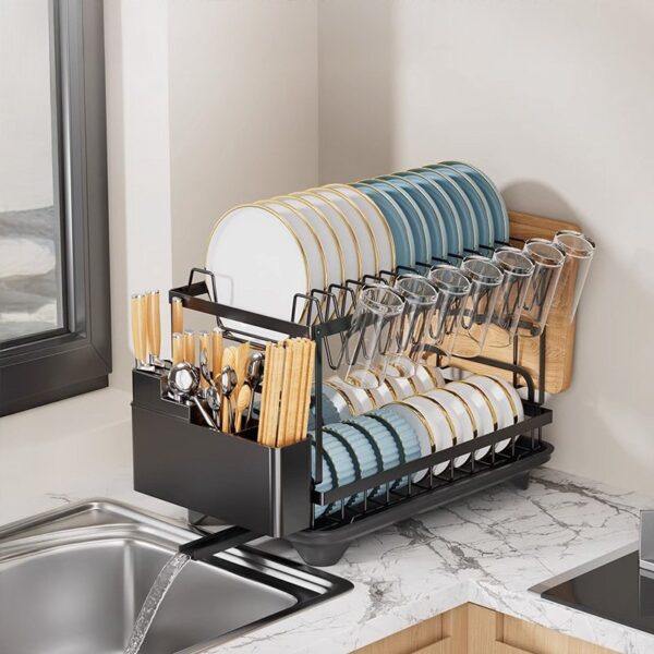 2-Tier Countertop Dish Drying Rack