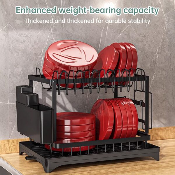 2-Tier Countertop Dish Drying Rack